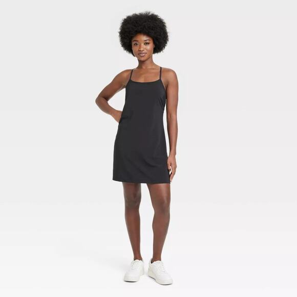 all in motion Dresses & Skirts - All In Motion Black Sleeveless Racerback Tennis Dress M